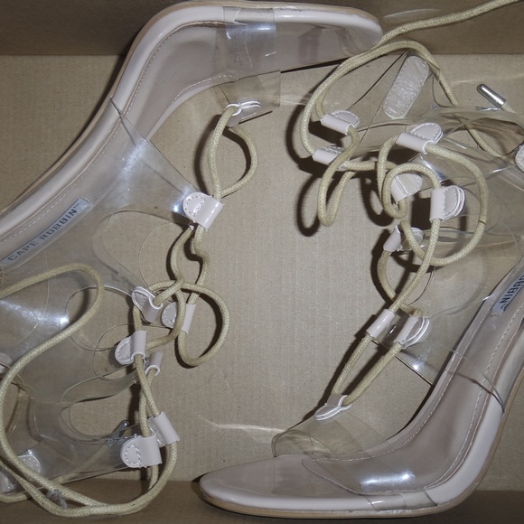 Dollskill Baddie Beige Heels with Straps! - Picture 5 of 5